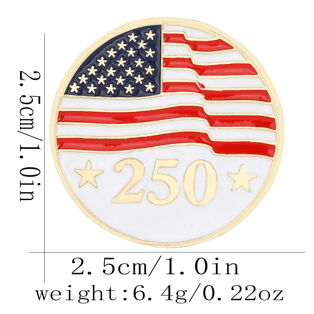 Laviena USA 250th Veteran Memorial Commemorative Brooch