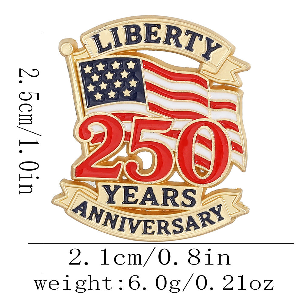Laviena USA 250th Veteran Memorial Commemorative Brooch