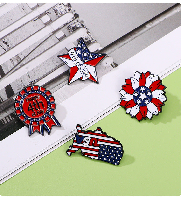 Laviena Statue of Liberty USA 250th Anniversary Enamel Brooch