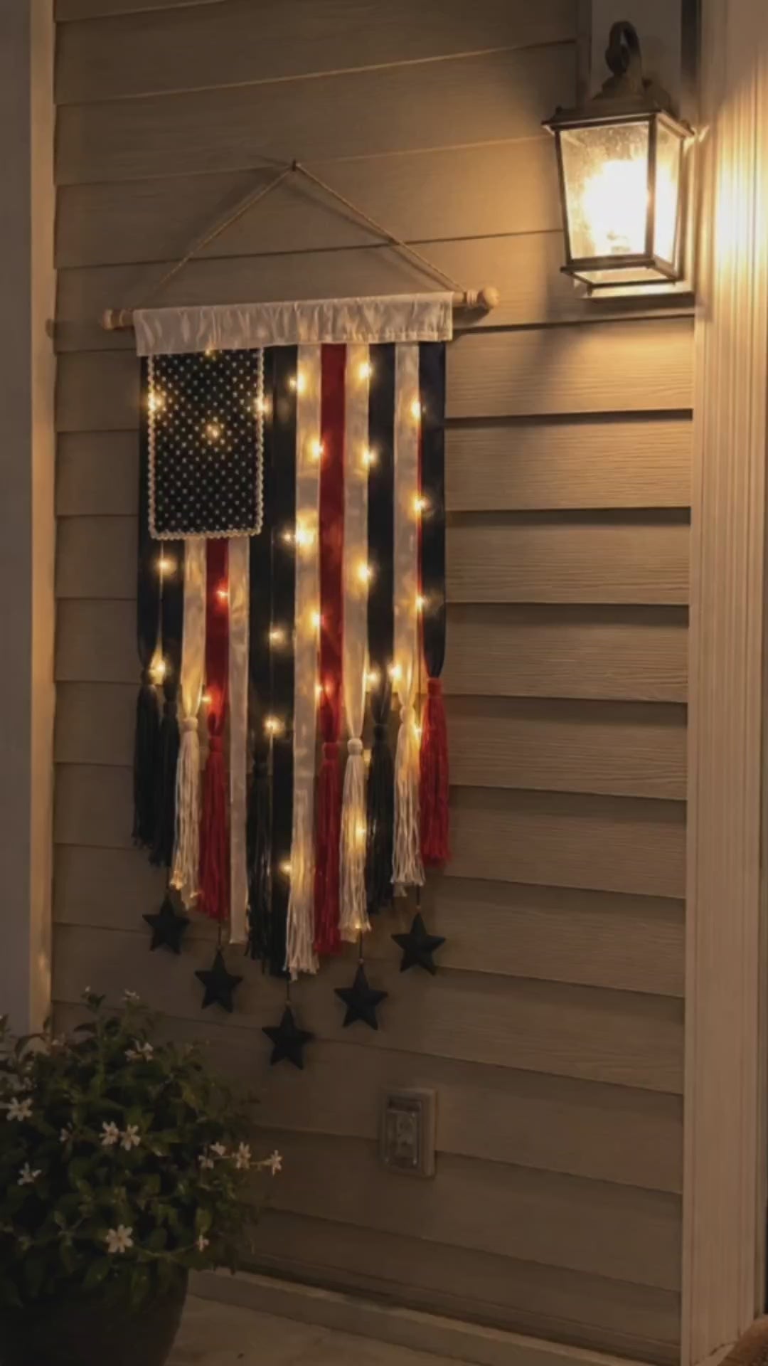 Laviena USA 250th Anniversary Patriotic Flag Wall Hanging Banner